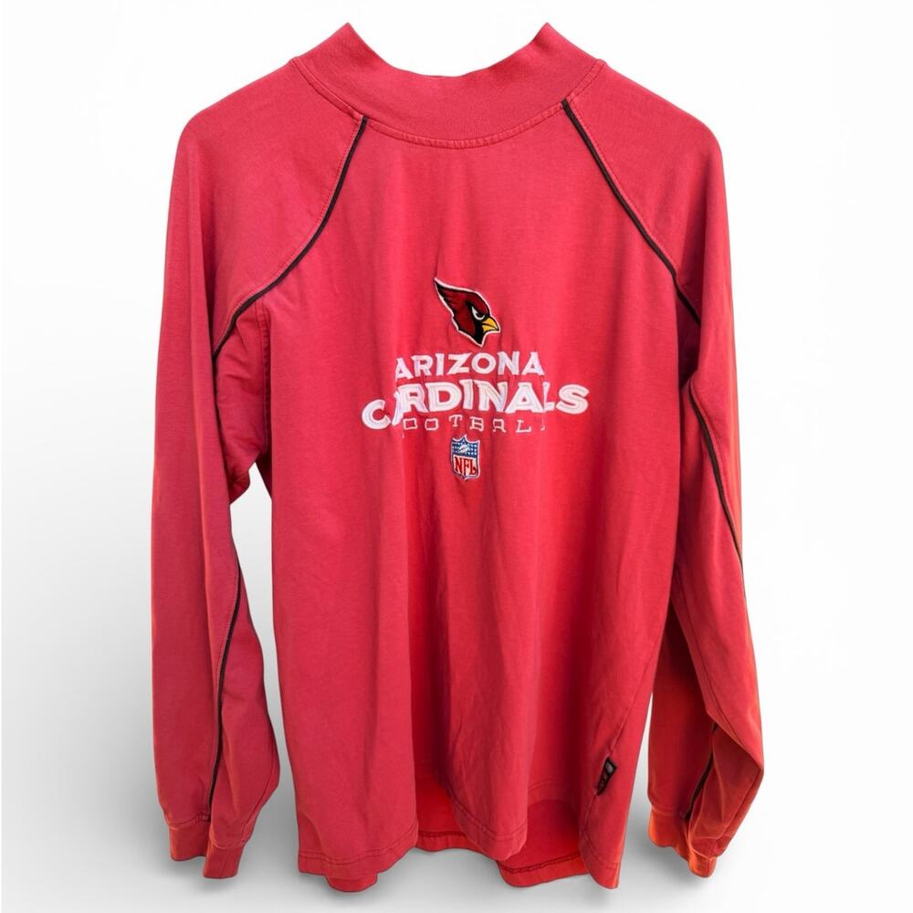 Arizona Cardinals Vintage Long Sleeve Shirt Mens L Reebok NFL Red